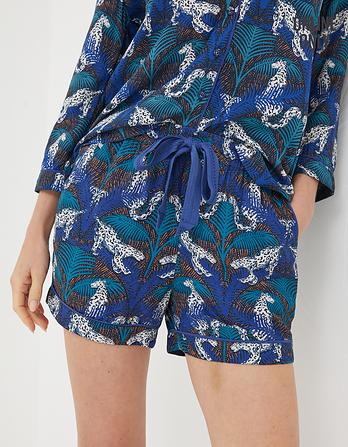 Sadie Snow Leopard Pyjama Shorts